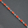 Natural Coral,cz  925 Sterling Silver Bracelet | Save 33% - Rajasthan Living 9