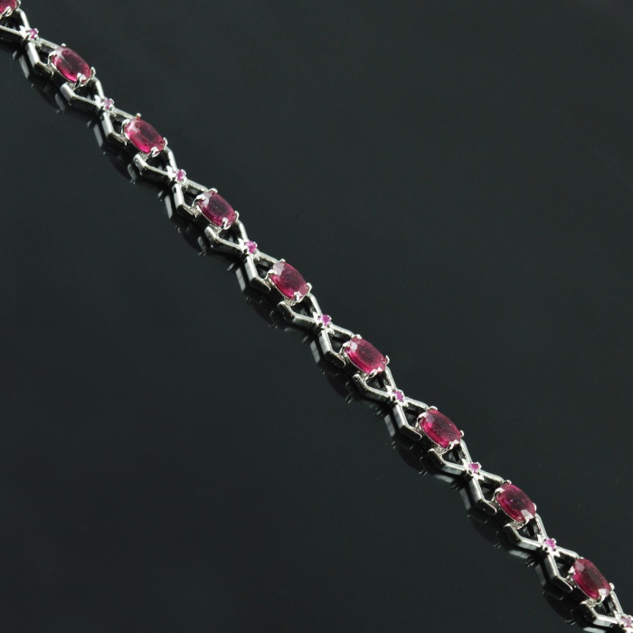 Natural Ruby  925 Sterling Silver Bracelet | Save 33% - Rajasthan Living 8