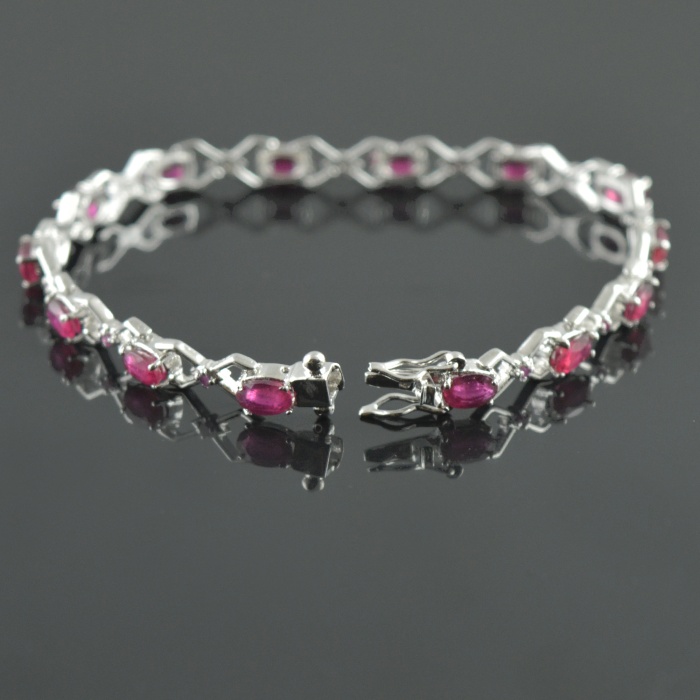 Natural Ruby  925 Sterling Silver Bracelet | Save 33% - Rajasthan Living 6