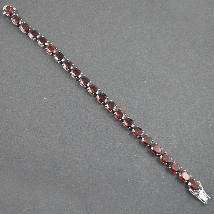 Natural Garnet  925 Sterling Silver Bracelet | Save 33% - Rajasthan Living 7