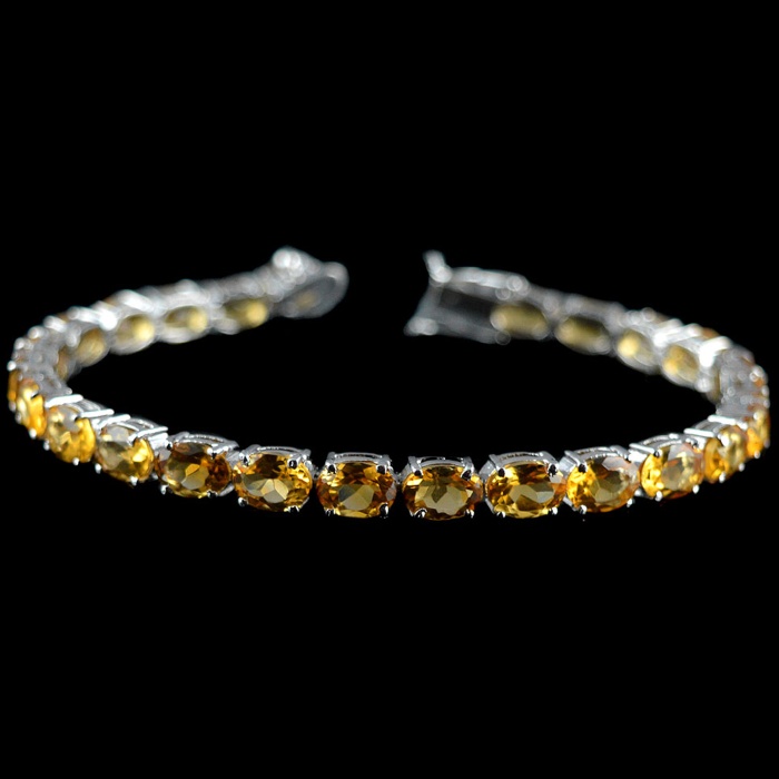 Natural Citrine  925 Sterling Silver Bracelet | Save 33% - Rajasthan Living 5