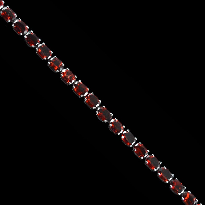 Natural Garnet  925 Sterling Silver Bracelet | Save 33% - Rajasthan Living 6