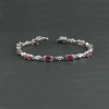 Natural Ruby/Zircon  925 Sterling Silver Bracelet | Save 33% - Rajasthan Living 9