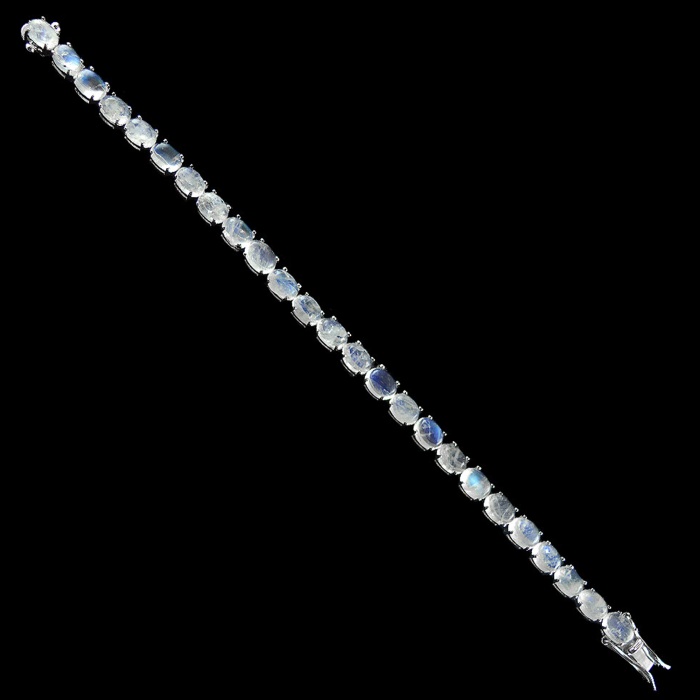 Natural Moonstone,cz  925 Sterling Silver Bracelet | Save 33% - Rajasthan Living 7