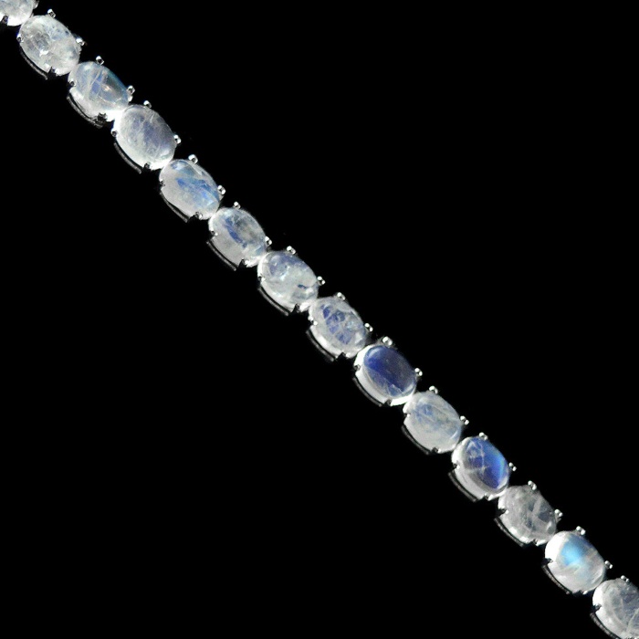 Natural Moonstone,cz  925 Sterling Silver Bracelet | Save 33% - Rajasthan Living 6