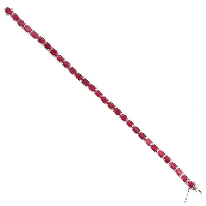 Natural Ruby  925 Sterling Silver Bracelet | Save 33% - Rajasthan Living 7