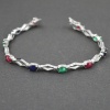 Natural Multicolor  925 Sterling Silver Bracelet | Save 33% - Rajasthan Living 8