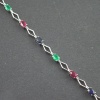 Natural Multicolor  925 Sterling Silver Bracelet | Save 33% - Rajasthan Living 10