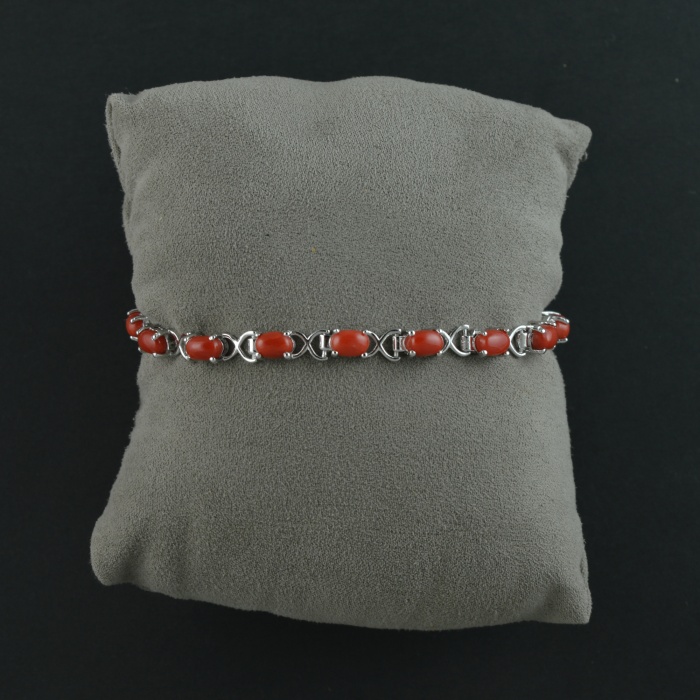 Natural Coral  925 Sterling Silver Bracelet | Save 33% - Rajasthan Living 8