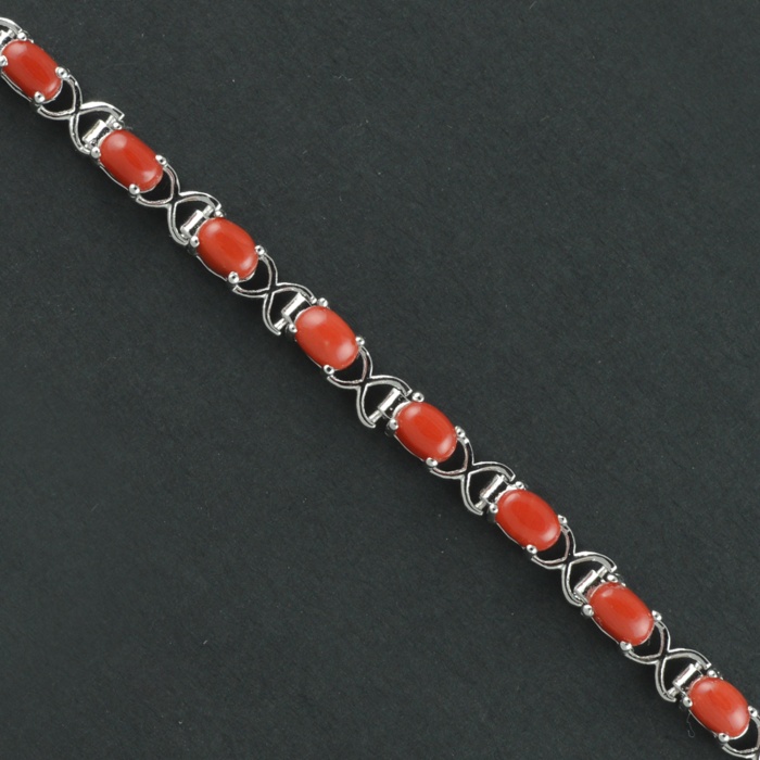 Natural Coral  925 Sterling Silver Bracelet | Save 33% - Rajasthan Living 5