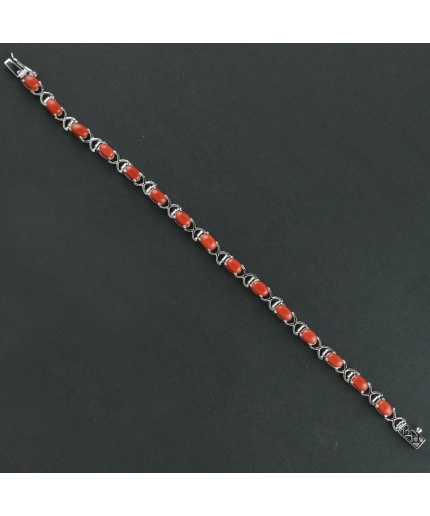 Natural Coral  925 Sterling Silver Bracelet | Save 33% - Rajasthan Living 3