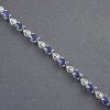 Natural Sapphire, cz  925 Sterling Silver Bracelet | Save 33% - Rajasthan Living 9