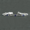 Natural Deffuse Sapphire/Zircon  925 Sterling Silver Bracelet | Save 33% - Rajasthan Living 10