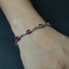 Natural Ruby 925 Sterling Silver Bracelet | Save 33% - Rajasthan Living 11