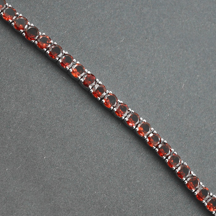 Natural Garnet  925 Sterling Silver Bracelet | Save 33% - Rajasthan Living 6