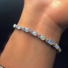 Natural Opal/Zircon  925 Sterling Silver Bracelet | Save 33% - Rajasthan Living 14