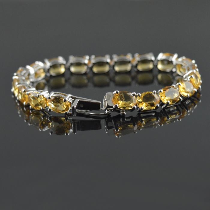 Natural Citrine  925 Sterling Silver Bracelet | Save 33% - Rajasthan Living 6