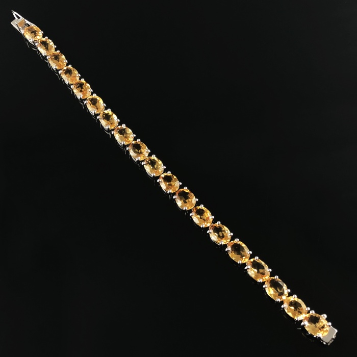 Natural Citrine  925 Sterling Silver Bracelet | Save 33% - Rajasthan Living 9