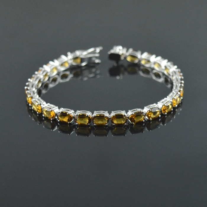 Natural Citrine  925 Sterling Silver Bracelet | Save 33% - Rajasthan Living 5