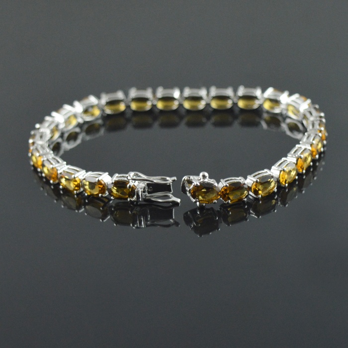 Natural Citrine  925 Sterling Silver Bracelet | Save 33% - Rajasthan Living 8