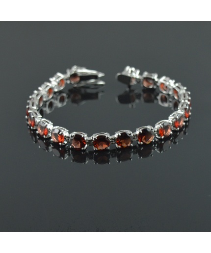 Natural Garnet  925 Sterling Silver Bracelet | Save 33% - Rajasthan Living