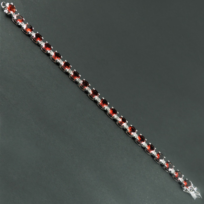 Natural Garnet  925 Sterling Silver Bracelet | Save 33% - Rajasthan Living 8