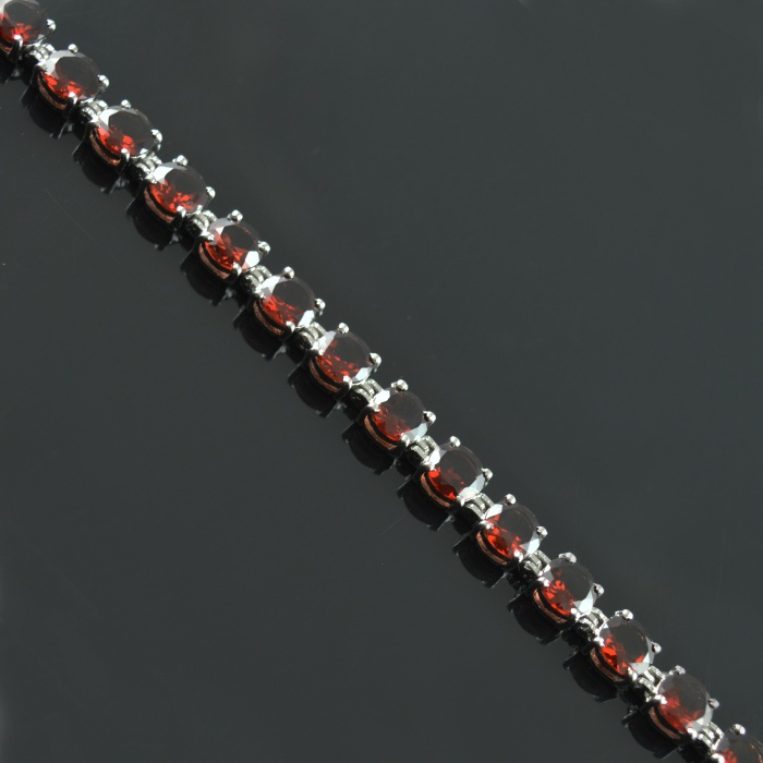 Natural Garnet  925 Sterling Silver Bracelet | Save 33% - Rajasthan Living 6