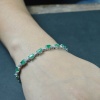 Natural Emerald/Zircon  925 Sterling Silver Bracelet | Save 33% - Rajasthan Living 13