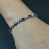 Natural Natural Sapphire/Zircon  925 Sterling Silver Bracelet | Save 33% - Rajasthan Living 13