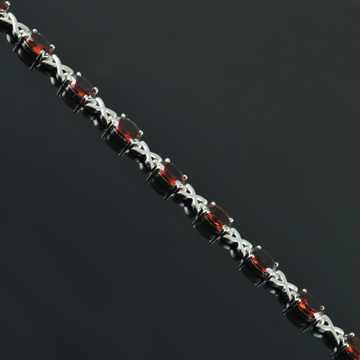 Natural Garnet  925 Sterling Silver Bracelet | Save 33% - Rajasthan Living 6