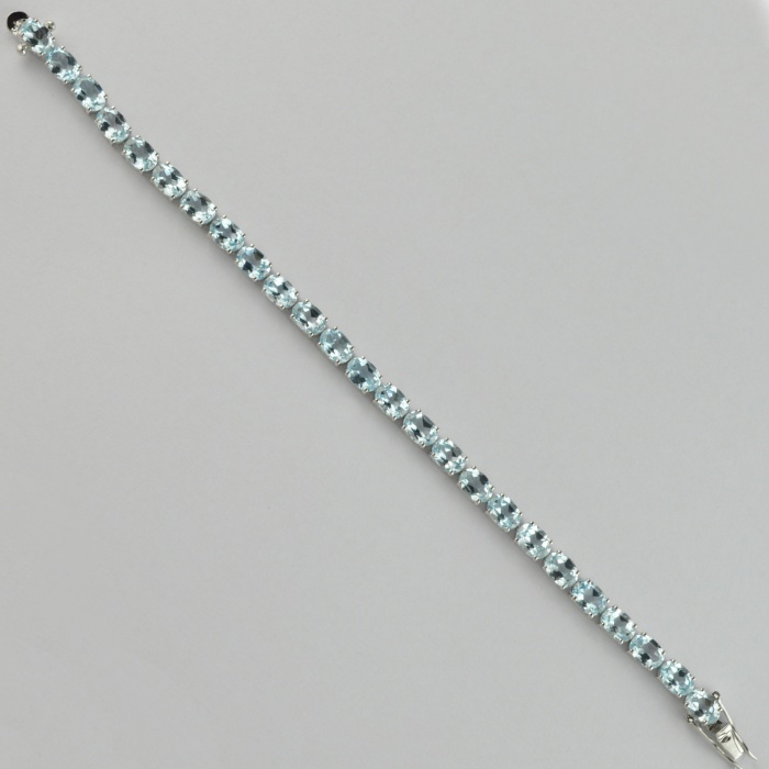 Natural Blue Topaz  925 Sterling Silver Bracelet | Save 33% - Rajasthan Living 6