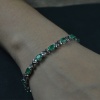 Natural Emerald  925 Sterling Silver Bracelet | Save 33% - Rajasthan Living 12