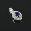 Natural Sapphire/Zircon 925 Sterling Silver Pendent Set | Save 33% - Rajasthan Living 15