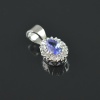 Natural Tenzanite/Zircon 925 Sterling Silver Pendent Set | Save 33% - Rajasthan Living 15