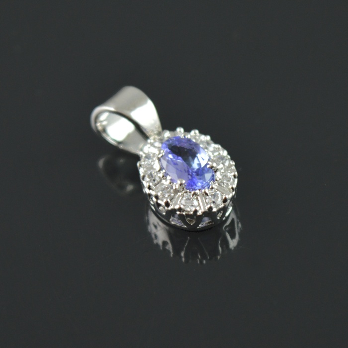 Natural Tenzanite/Zircon 925 Sterling Silver Pendent Set | Save 33% - Rajasthan Living 9