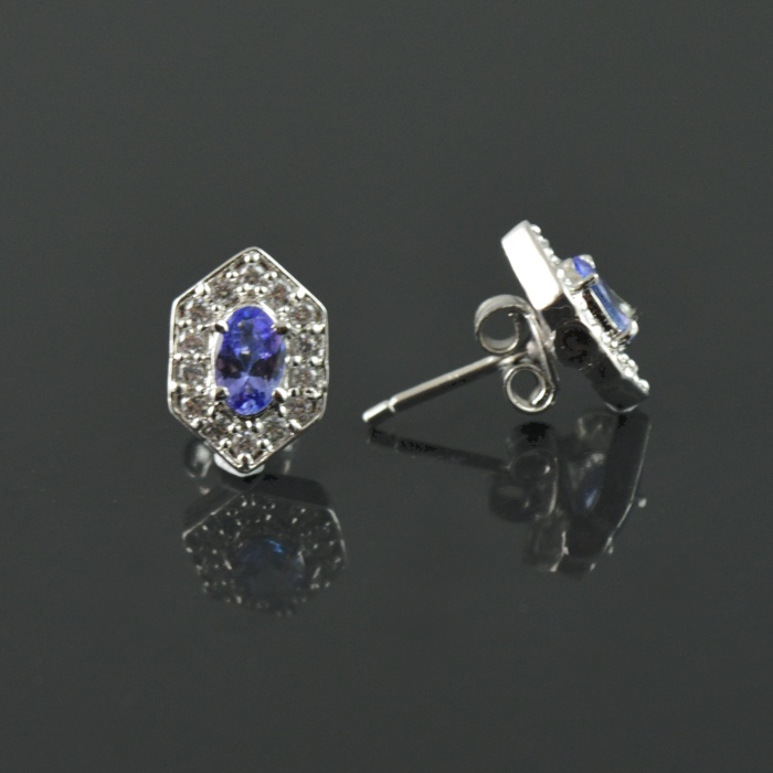 Natural Tenzanite/Zircon 925 Sterling Silver Pendent Set | Save 33% - Rajasthan Living 8