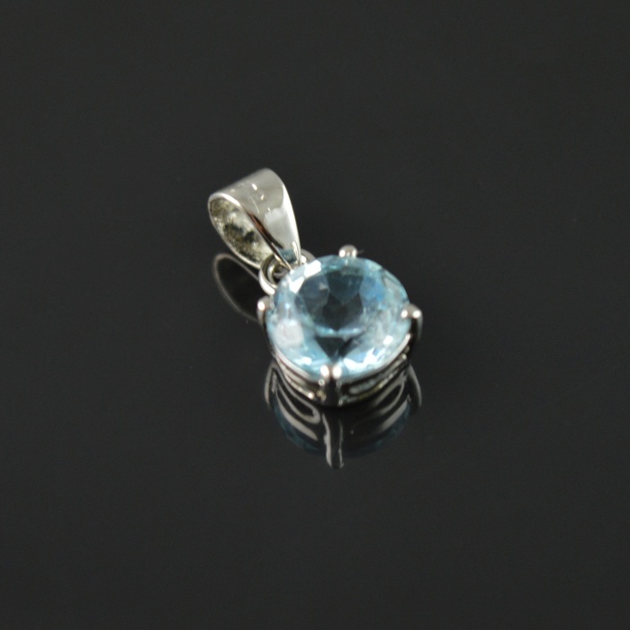 Natural Blue Topaz 925 Sterling Silver Pendent Set | Save 33% - Rajasthan Living 6