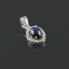 Natural Star Sapphire/Zircon 925 Sterling Silver Pendent Set | Save 33% - Rajasthan Living 18