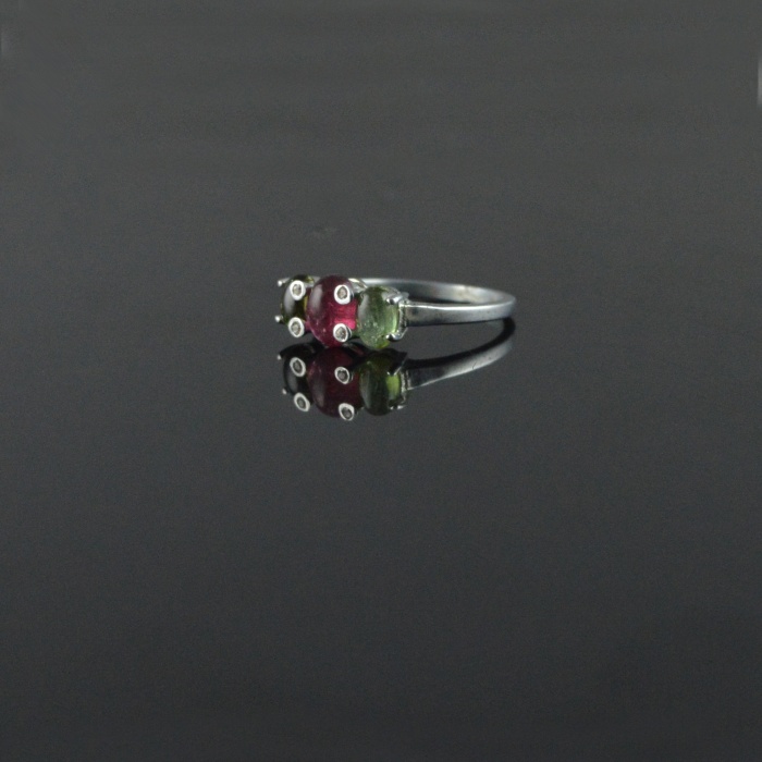 Natural 925 Sterling Silver Tourmaline/Zircon Oval Ring | Save 33% - Rajasthan Living 6