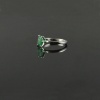 Natural 925 Sterling Silver Emerald Oct Plain Ring | Save 33% - Rajasthan Living 22