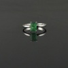 Natural 925 Sterling Silver Emerald Oct Plain Ring | Save 33% - Rajasthan Living 14