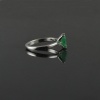 Natural 925 Sterling Silver Emerald Oct Plain Ring | Save 33% - Rajasthan Living 18