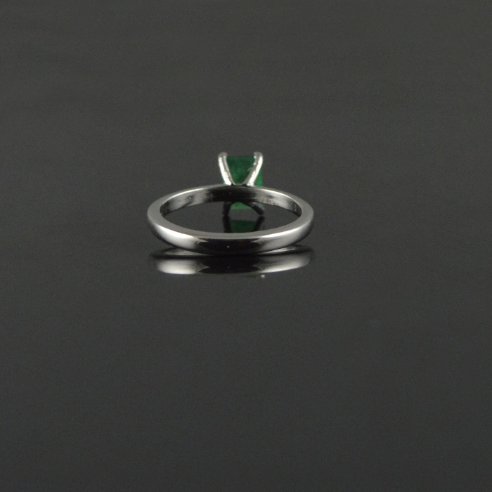 Natural 925 Sterling Silver Emerald Oct Plain Ring | Save 33% - Rajasthan Living 7