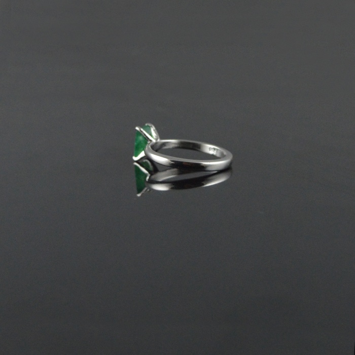 Natural 925 Sterling Silver Emerald Oct Plain Ring | Save 33% - Rajasthan Living 6