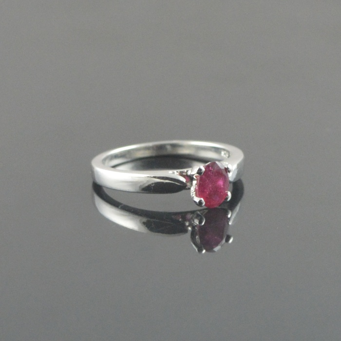 Natural 925 Sterling Silver Ruby Oval Ring | Save 33% - Rajasthan Living 12