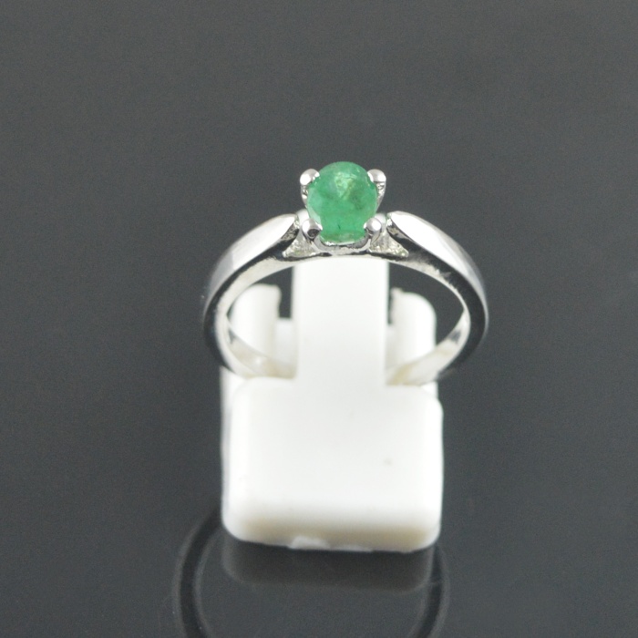 Natural 925 Sterling Silver Emerald  Oval Ring | Save 33% - Rajasthan Living 14