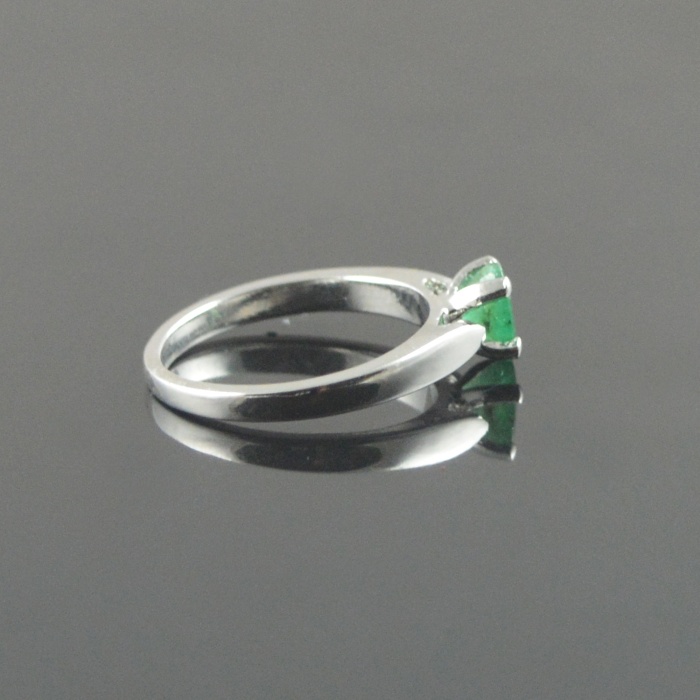 Natural 925 Sterling Silver Emerald  Oval Ring | Save 33% - Rajasthan Living 11