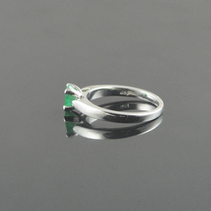 Natural 925 Sterling Silver Emerald  Oval Ring | Save 33% - Rajasthan Living 7