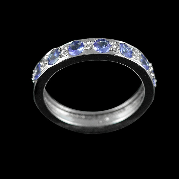 Natural 925 Sterling Silver Tanzanite Round Ring | Save 33% - Rajasthan Living 6