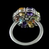 Natural 925 Sterling Silver Garnet, Peridot, Amethyst, Citrine, Blue Topaz, cz Pear Ring | Save 33% - Rajasthan Living 11